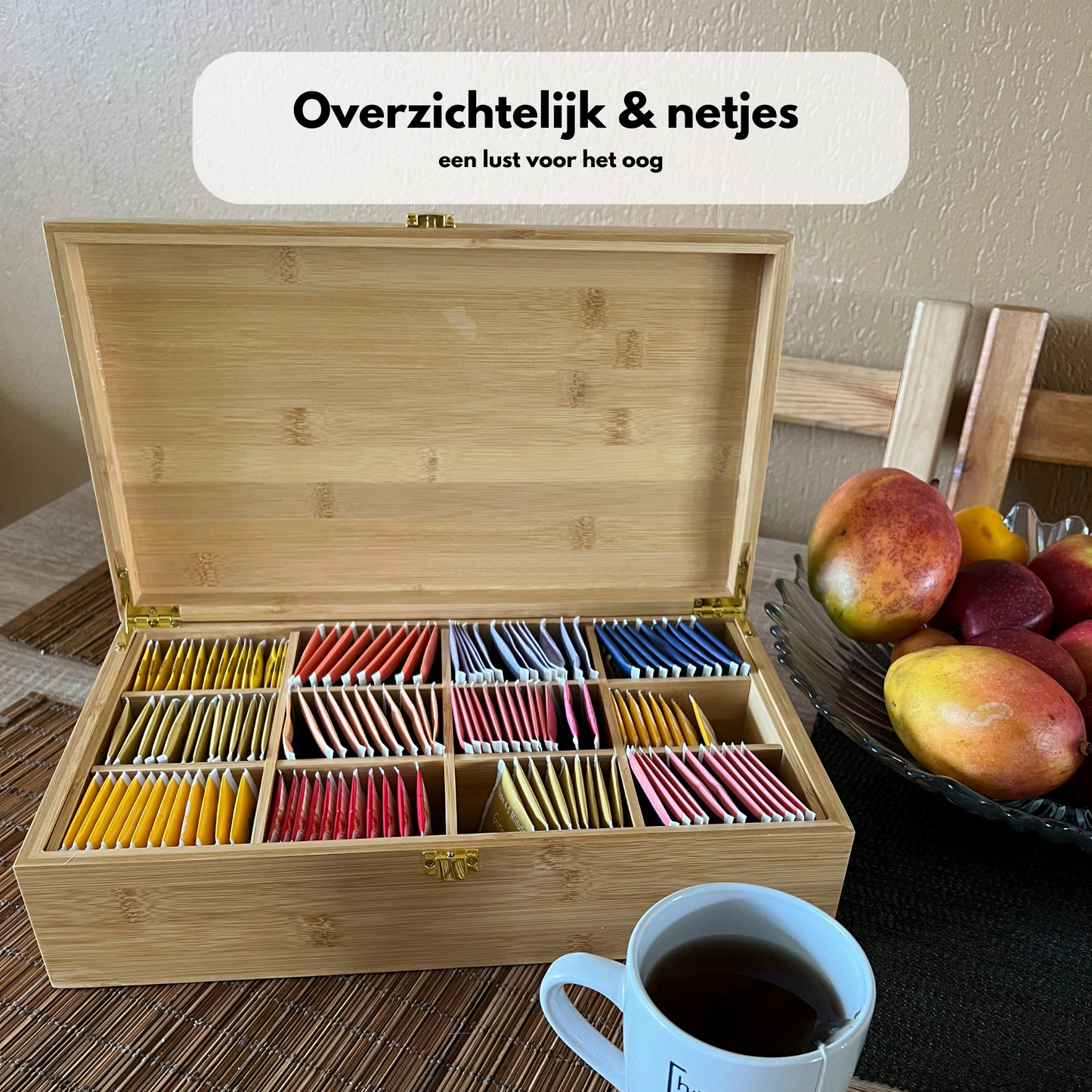 Tea box 12 compartments