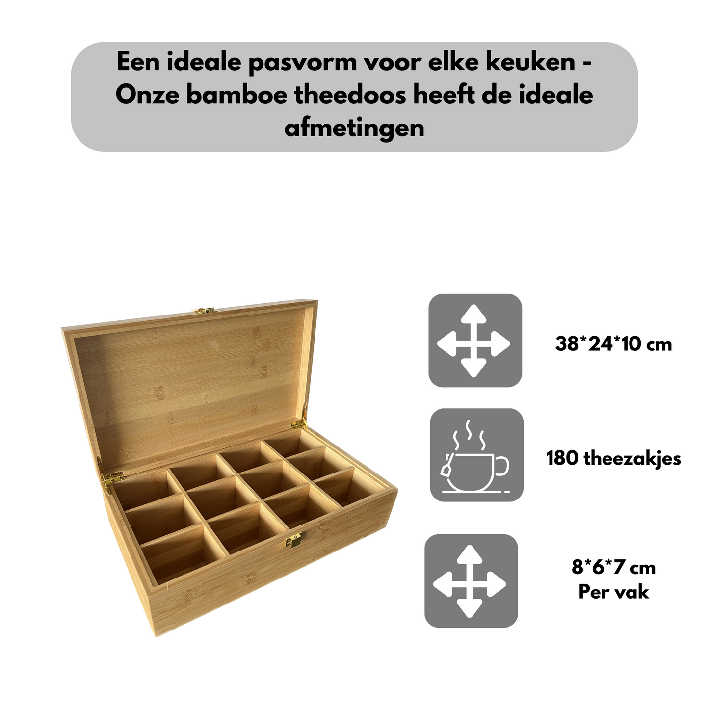 Tea box 12 compartments